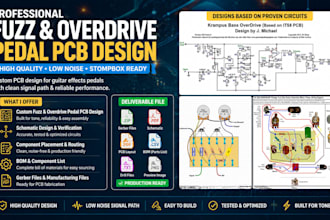 design guitar pedal pcb fuzz, overdrive and distortion circuits for power low