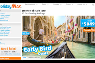 build travel agency and tour website tourism agency tour website booking website