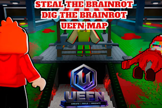 build uefn fortnite tycoon map dig or steal brainrot map with verse code ai npc