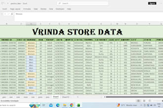 analyse and cleaning excel data