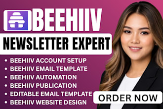 setup beehiiv account design beehiiv website beehive landing page