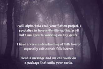 alpha or beta read your fiction