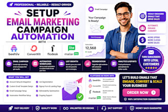 setup beehiiv convertkit flodesk mailerlite email marketing campaign automation