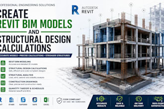 create revit bim models and structural design calculations