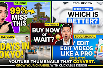 create high CTR youtube thumbnails