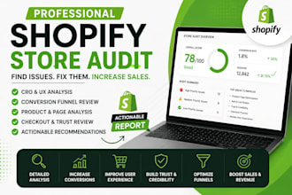 audit your shopify store and identify sales killing issues