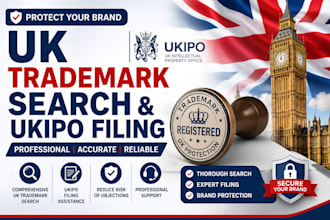 help with UK trademark search and ukipo filing