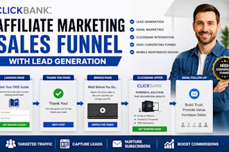 build clickbank affiliate marketing salesfunnel with lead generation