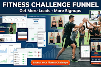 build gohighlevel challenge funnel, fitness lead funnel, CRM setup, ghl expert