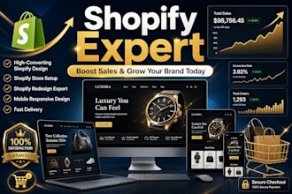 build shopify fashion store design and clothing ecommerce website