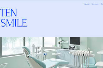 design wix dental clinic website, dentist teeth whitening wix website design