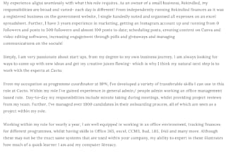 write a professional CV or resume for you