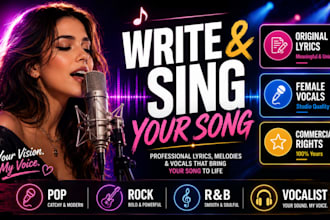 sing female rock singer female singer and vocalist female pop singer rock singer