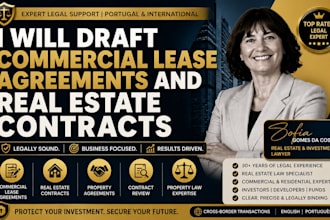 draft and review commercial lease and real estate contracts