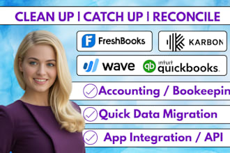 clean up catch up reconcile your accounts in quickbooks karbon xero zoho books