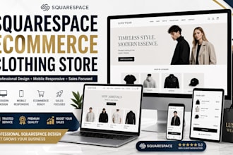 squarespace website for ecommerce clothing stores