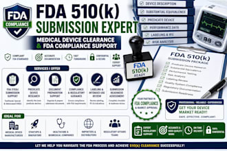 assist with fda 510k submission, medical device clearance, and fda compliance