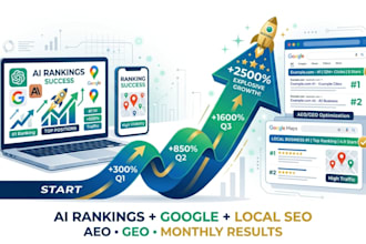do monthly aeo, GEO and local SEO to rank in chatgpt, claude, google and maps