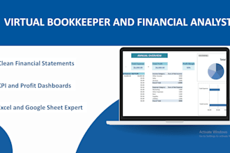 be your virtual bookkeeper and financial analyst