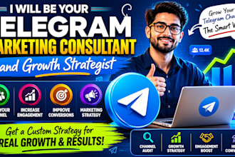 be your telegram marketing consultant for growth and engagement