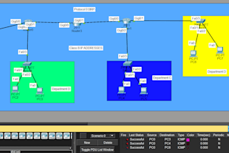design and configure cisco packet tracer network topologies