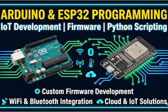 program your arduino or esp32 for any iot or embedded project