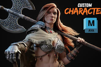create high 3d game character model  for unity or unreal engine