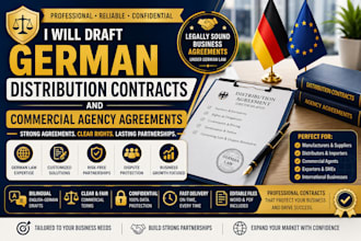 draft german distribution contracts and commercial agreement for agencies
