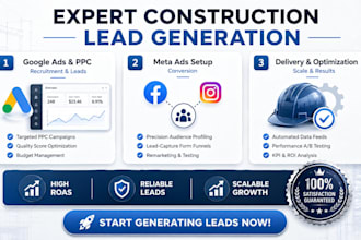 generate construction leads with google ads and facebook meta ads