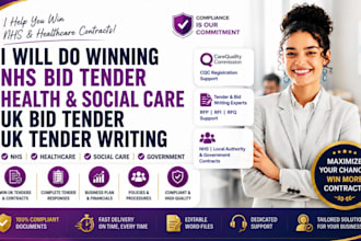 do winning nhs bid tender health and social care uk bid tender uk tender writing