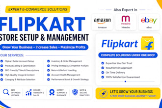 upload flipkart amazon listing ecommerce online store ebay listing optimization