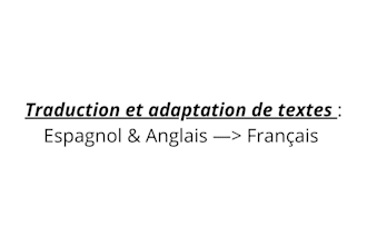 traduction et adaptation de textes