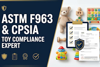 create astm f963 cpsia toy compliance and safety testing plan cpc certificate