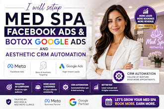 setup med spa facebook ads botox google ads and aesthetic crm automation