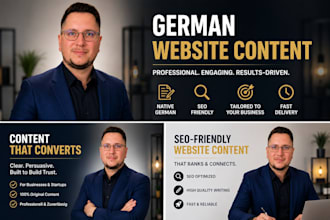 write german SEO articles and blog posts