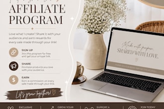 setup affiliate program for shopify, woocommerce, wordpress, and referral link