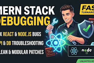fix your react node js and mern stack bugs