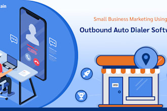 setup press 1 auto dialer, inbound or outbound call system with IVR system