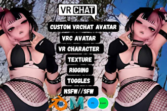 create custom vrchat avatar commission vrc avatar vr character furry avatar
