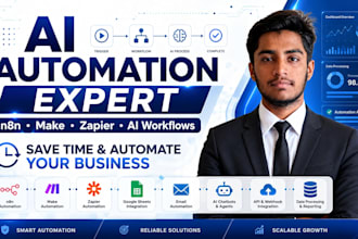 build ai automation workflows with n8n, make and chatgpt
