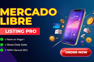 create optimized mercado libre SEO product listing