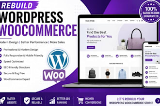 redesign woocommerce, rebuild wordpress website maintenance, wordpress update