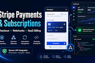 integrate stripe checkout, payments and subscriptions
