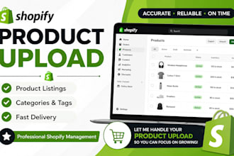 upload and manage product listings in shopify