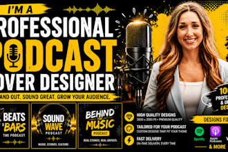 do your podcast cover design, cd cover, music art, dvd, advert design
