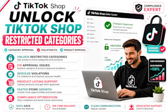 unlock tiktok shop category approve restricted category fix category issues
