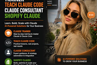 claude trainer, teach claude code, claude consultant, shopify claude