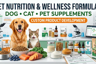 create professional pet nutrition and wellness formulas