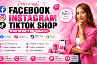 do facebook shop setup instagram shopping tiktok shop shopify dropshipping setup