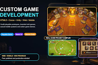 developa HTML5  game, web game, mobile game,pc game